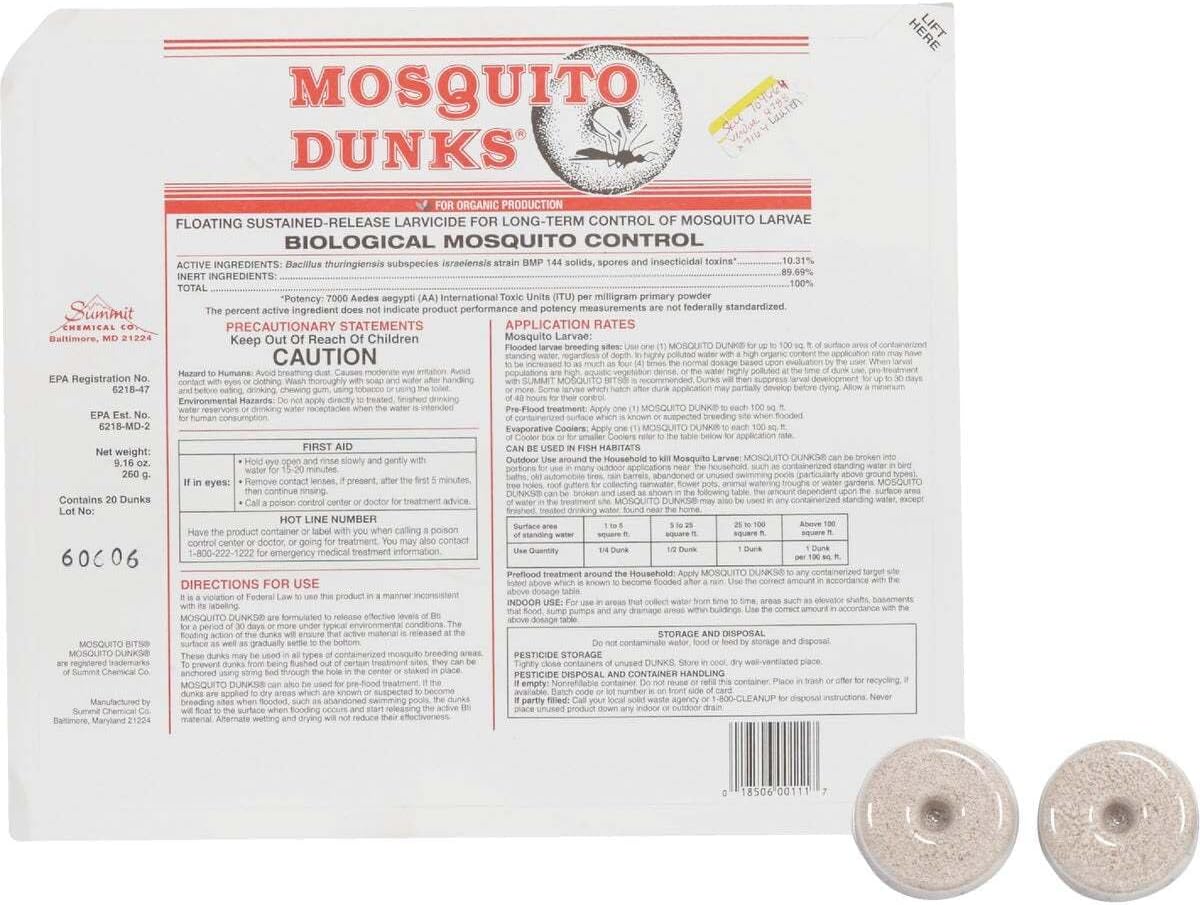 Summit Mosquito Dunk Tablet, 20 Count (Pack of 1) - 图片 5