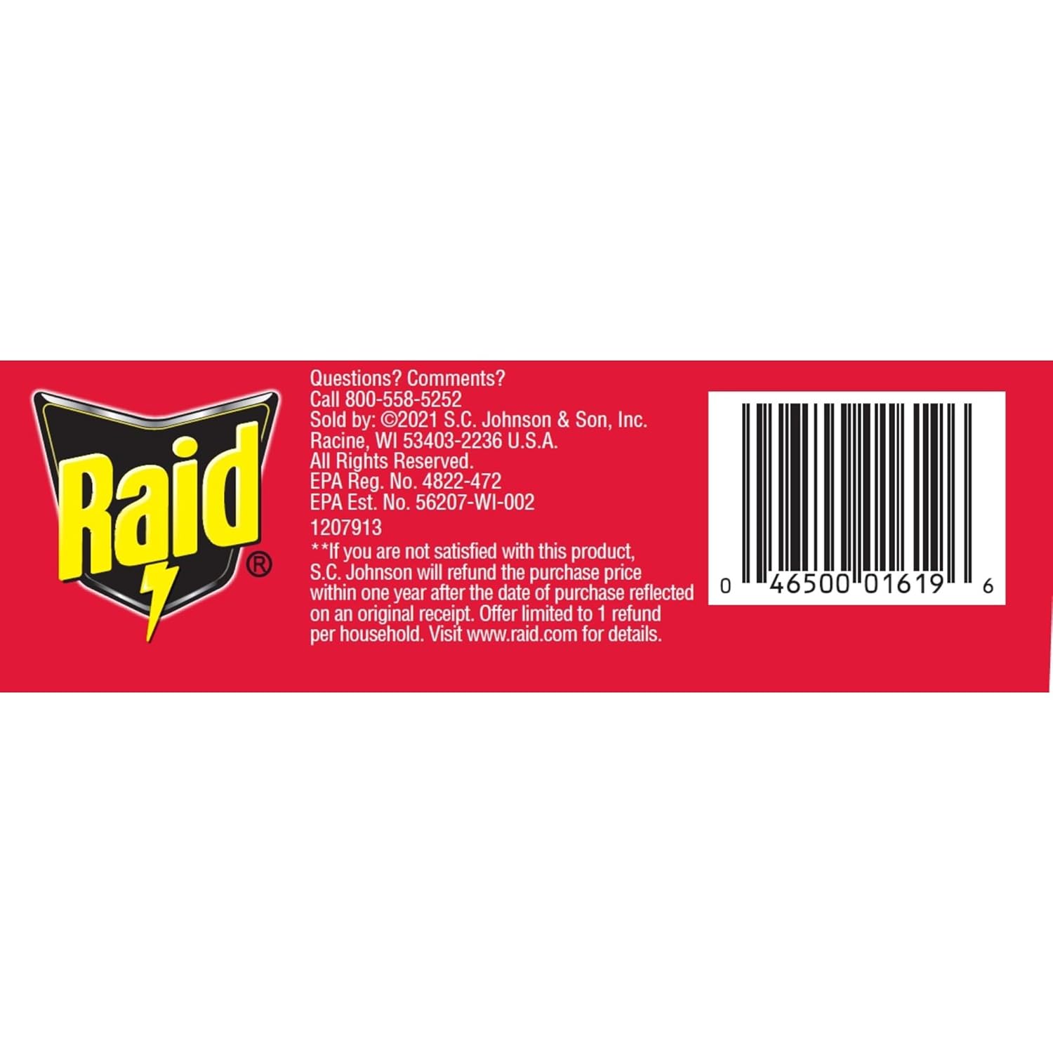 Raid Large Roach Baits, Child Resistant, For Indoor Use, Kills Roaches for 3 Months, 8 Count - 图片 2