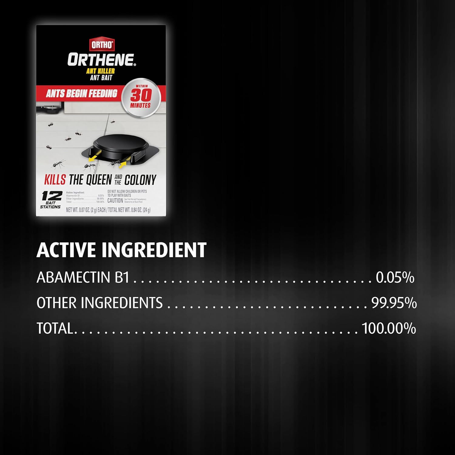 Ortho Orthene Ant Killer Ant Bait - Indoor Ant Killer, Kills the Queen and the Colony, 12 Bait Stations - 图片 9