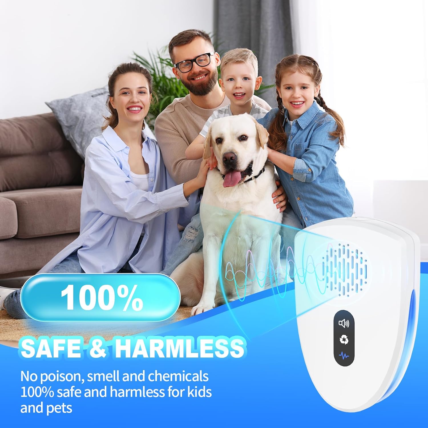 2026 Upgraded Ultrasonic Pest Control Repeller, Mouse Repellent Indoor for Spider Roach Bug Ant Mosquito Rat Mice Insect Deterrent, Mouse Rodent Repellent Ultrasonic Plug in, 3 Mode Switching, 10 PACK - 图片 2