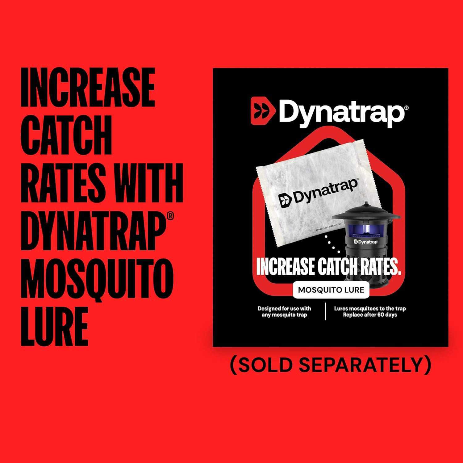 Dynatrap DT2030SR Fly Traps Outdoor - Mosquito & Flying Insect Killer for 1 Acre – Kills Mosquitoes, Flies, Gnats, Wasps - Bug Zapper Alternative - Black - 图片 4