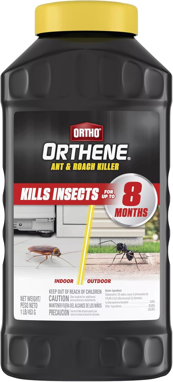 Ortho Orthene Ant and Roach Killer - Long-Lasting Insect Control, Indoor and Outdoor Use, Roach Killer Powder Dust, 1 lb. (2-Pack) - 图片 3