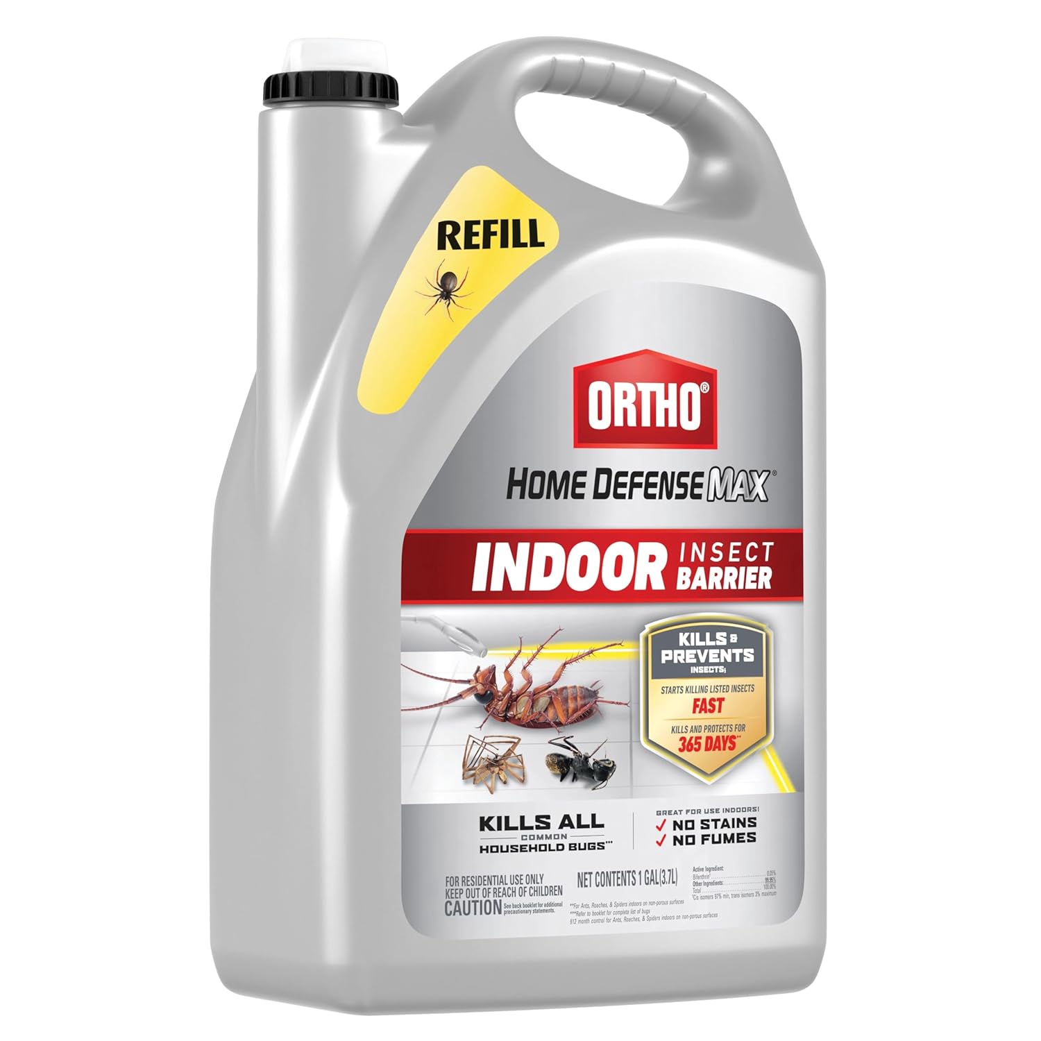 Ortho Home Defense Max Indoor Insect Barrier Extended Reach Comfort Wand Plus Refill Bundle - Indoor Bug Spray, Kills Ants, Roaches, Spiders, and More, 1 gal. - 图片 9