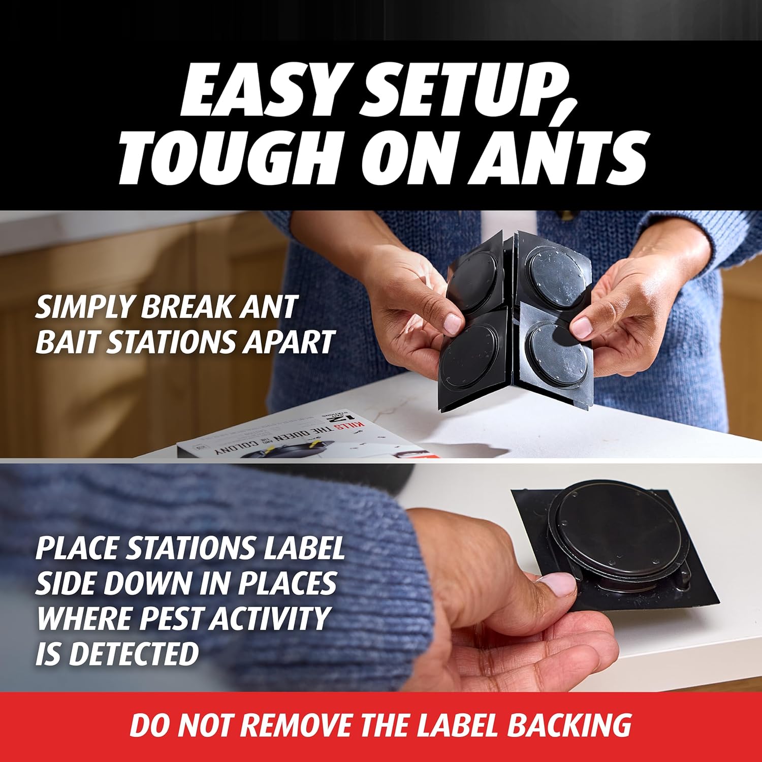 Ortho Orthene Ant Killer Ant Bait - Indoor Ant Killer, Kills the Queen and the Colony, 12 Bait Stations - 图片 10
