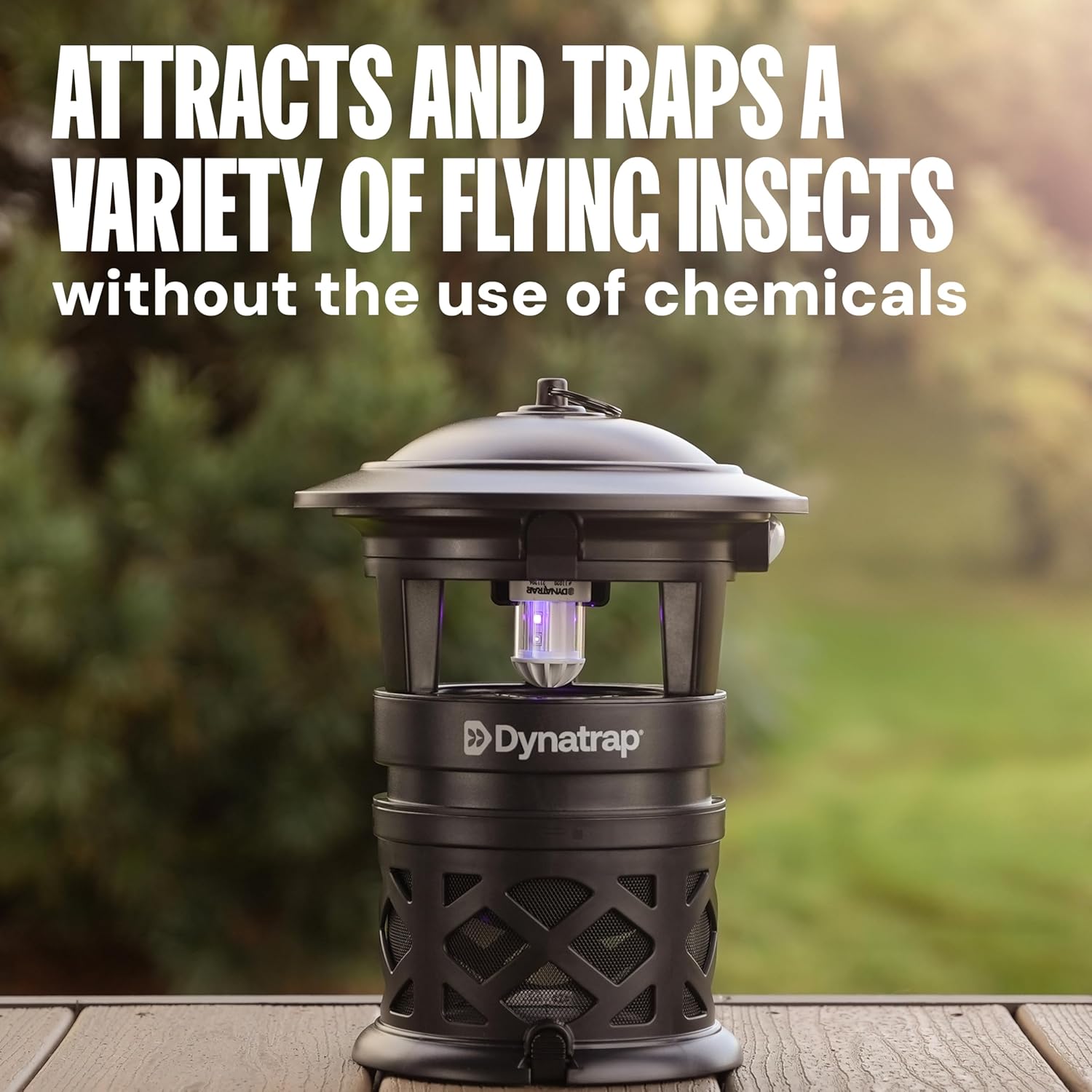 Dynatrap DT2030SR Fly Traps Outdoor - Mosquito & Flying Insect Killer for 1 Acre – Kills Mosquitoes, Flies, Gnats, Wasps - Bug Zapper Alternative - Black - 图片 7