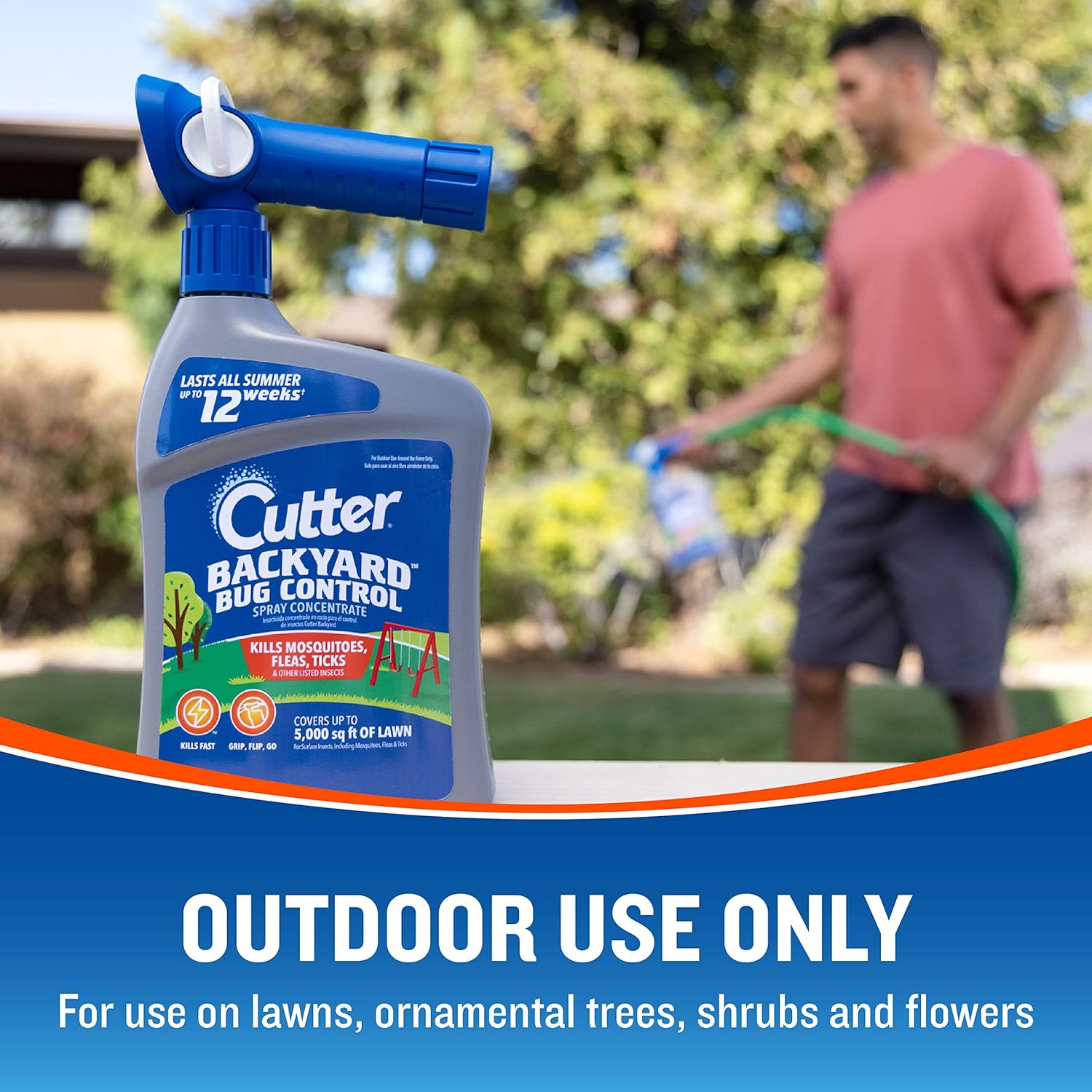 Cutter Backyard Bug Control Spray Concentrate (2 Pack), Kills Mosquitoes, Fleas & Listed Ants, 32 fl Ounce - 图片 6