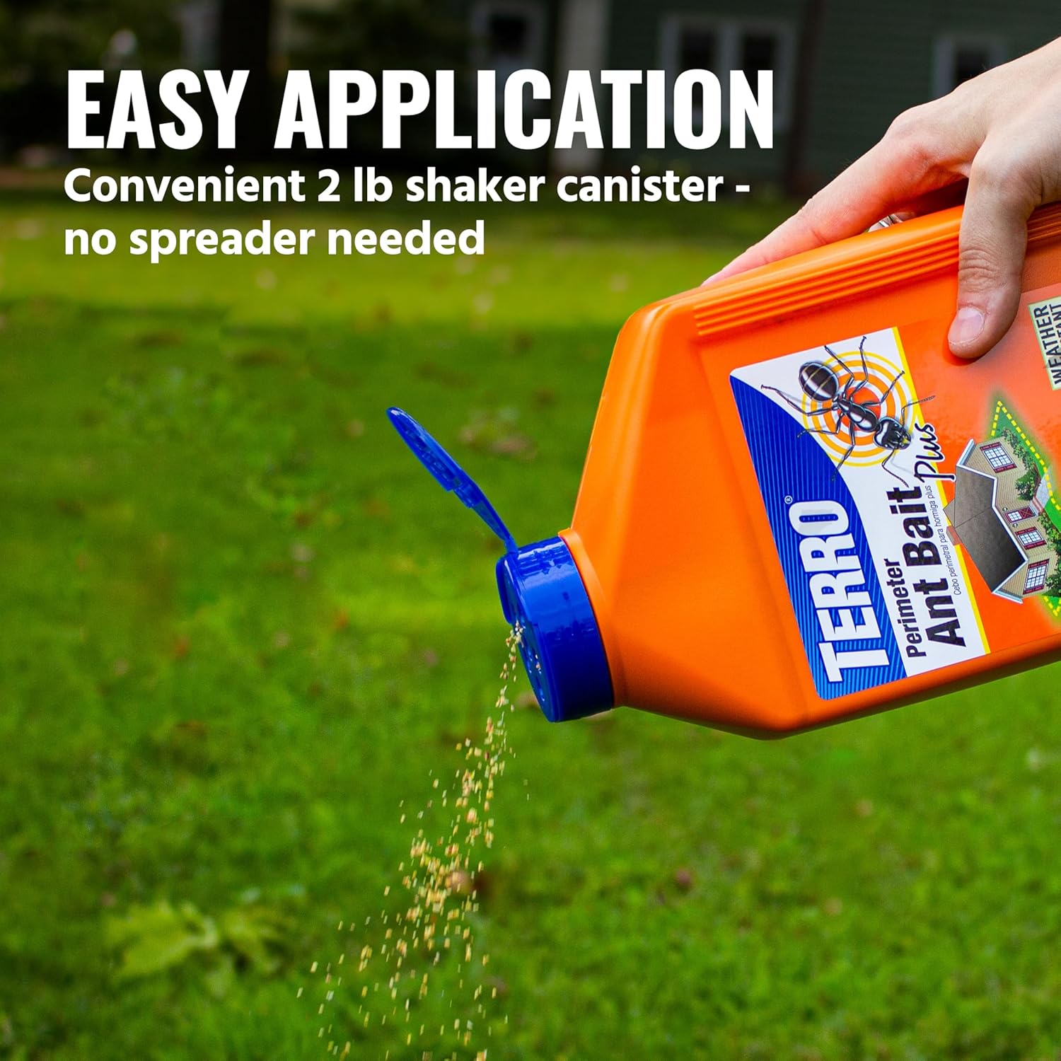 TERRO T2600 Perimeter Outdoor Ant Bait Plus - Attracts and Kills Carpenter Ants, Roaches, Crickets, Earwigs, Silverfish, Slugs and Snails - 2 Pack, 4Lbs - 图片 7