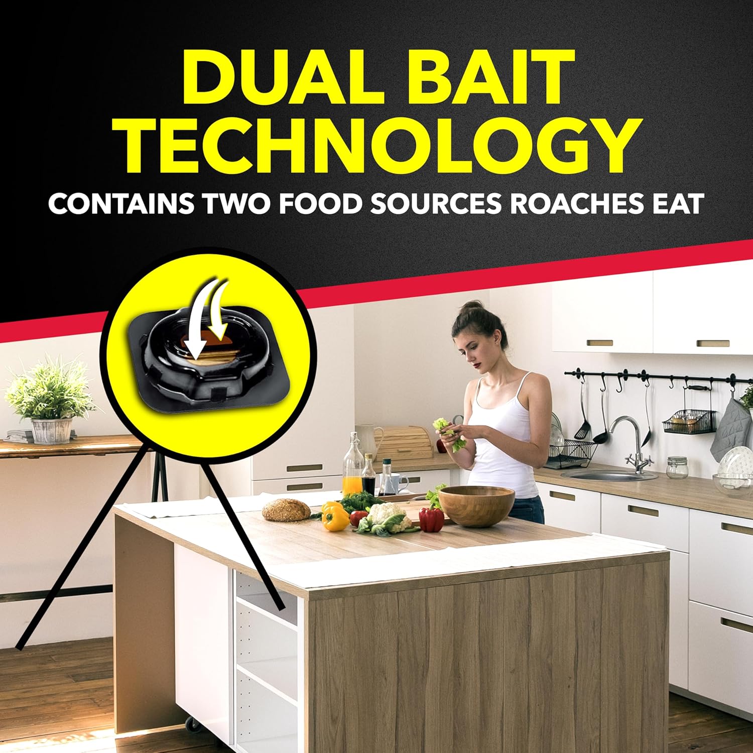 Raid Large Roach Baits, Child Resistant, For Indoor Use, Kills Roaches for 3 Months, 8 Count - 图片 9