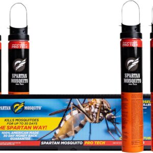 Spartan Mosquito Pro Tech - 1 Acre Pack 4 Tubes | Outdoor Mosquito Repellent for Yard, Patio & Home | Natural Insect Killer & Bug Control Barrier