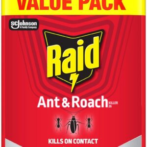 Raid Ant & Roach Killer, Fragrance Free Bug Killer for Home Use, Kills Bugs on Contact, 17.5 Oz, 2 Count